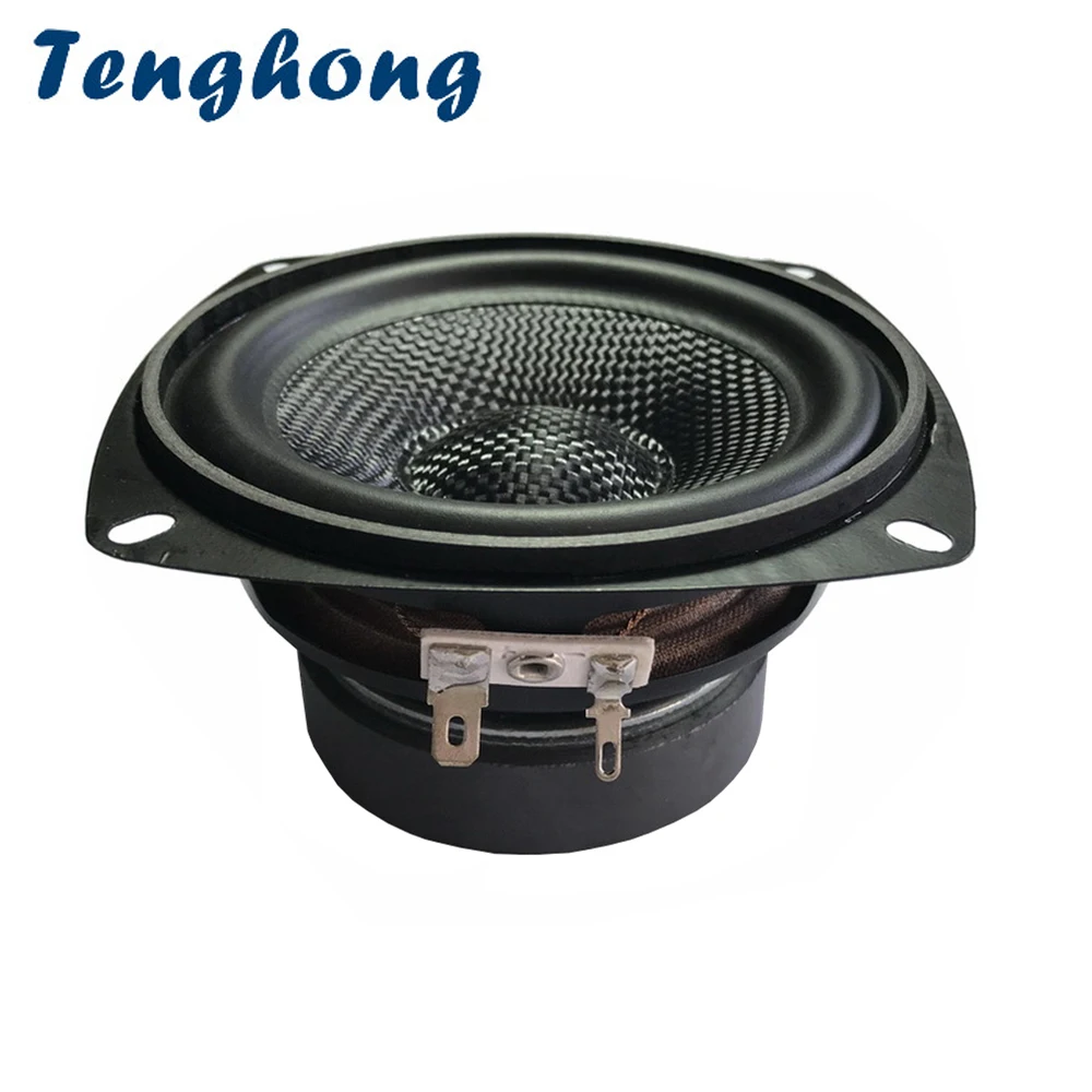 Tenghong 1 шт. 4 дюймовый низкочастотный басовый динамик 4/8 Ом 30 Вт из стекловолокна