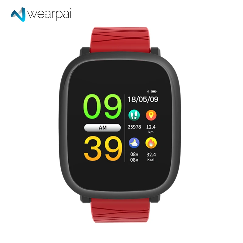 Wearpai M30 измерять кровяное давление умные часы IOS andriod цветной экран фитнес трекер