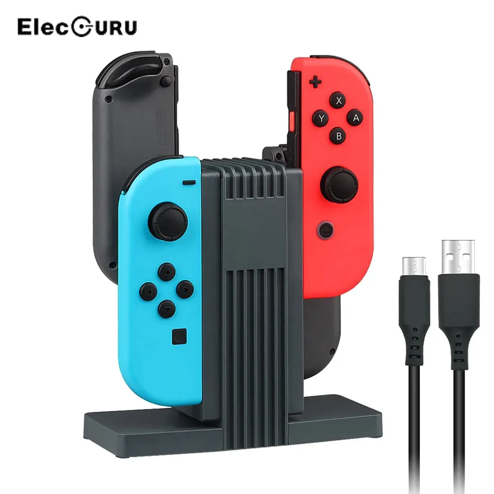 4 в 1 зарядная док станция для геймпада Nintendo Switch Joy Con светодиодный ллер со