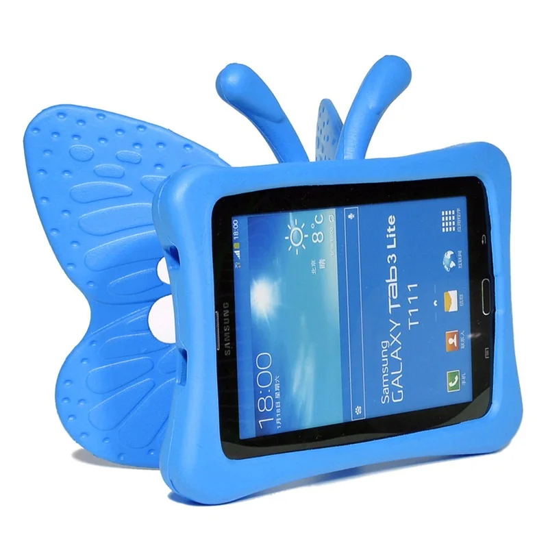 Детский чехол фирмы eva, ударопрочный для samsung Galaxy Tab 3 4 7,0 дюймов T210 T230 Tab E Lite T113 детский чехол для планшета с изображением бабочки из мультфильма
