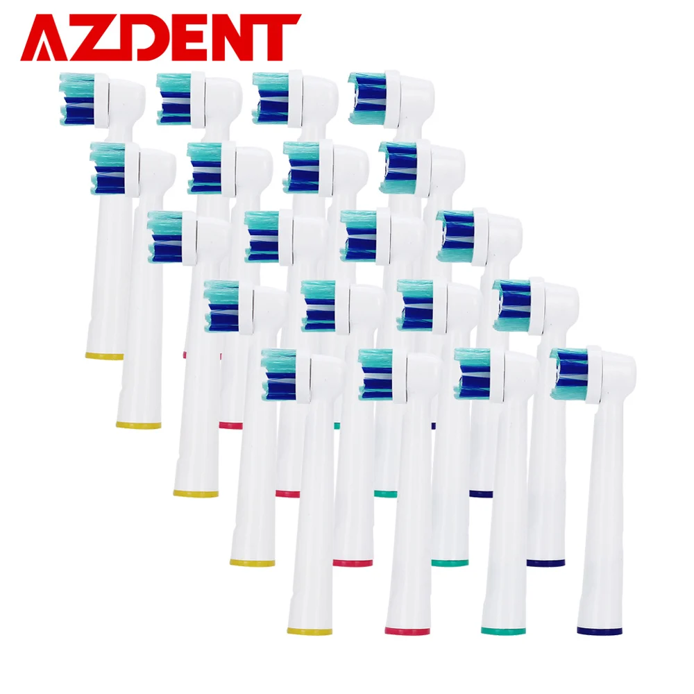 Профессиональные 20 шт. насадки для электрической зубной щетки замена AZDENT