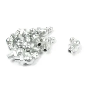 X Autohaux 10 шт. 6 мм резьба под углом 45 градусов металлическая смазочная соска Zerk фитинговая насадка