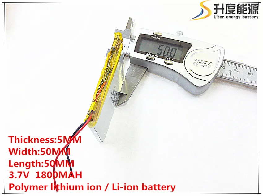 

10pcs [SD] 3.7V,1800mAH,[505050] Polymer lithium ion / Li-ion battery for TOY,POWER BANK,GPS,mp3,mp4,cell phone,speake