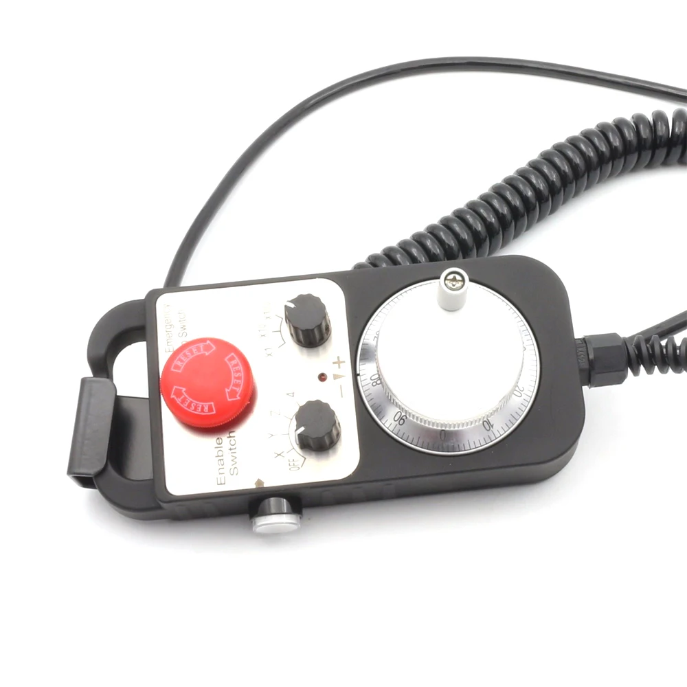 

MPG Handwheel 100 Pulse Emergency Stop 5V CNC Router Milling Engraving Machine