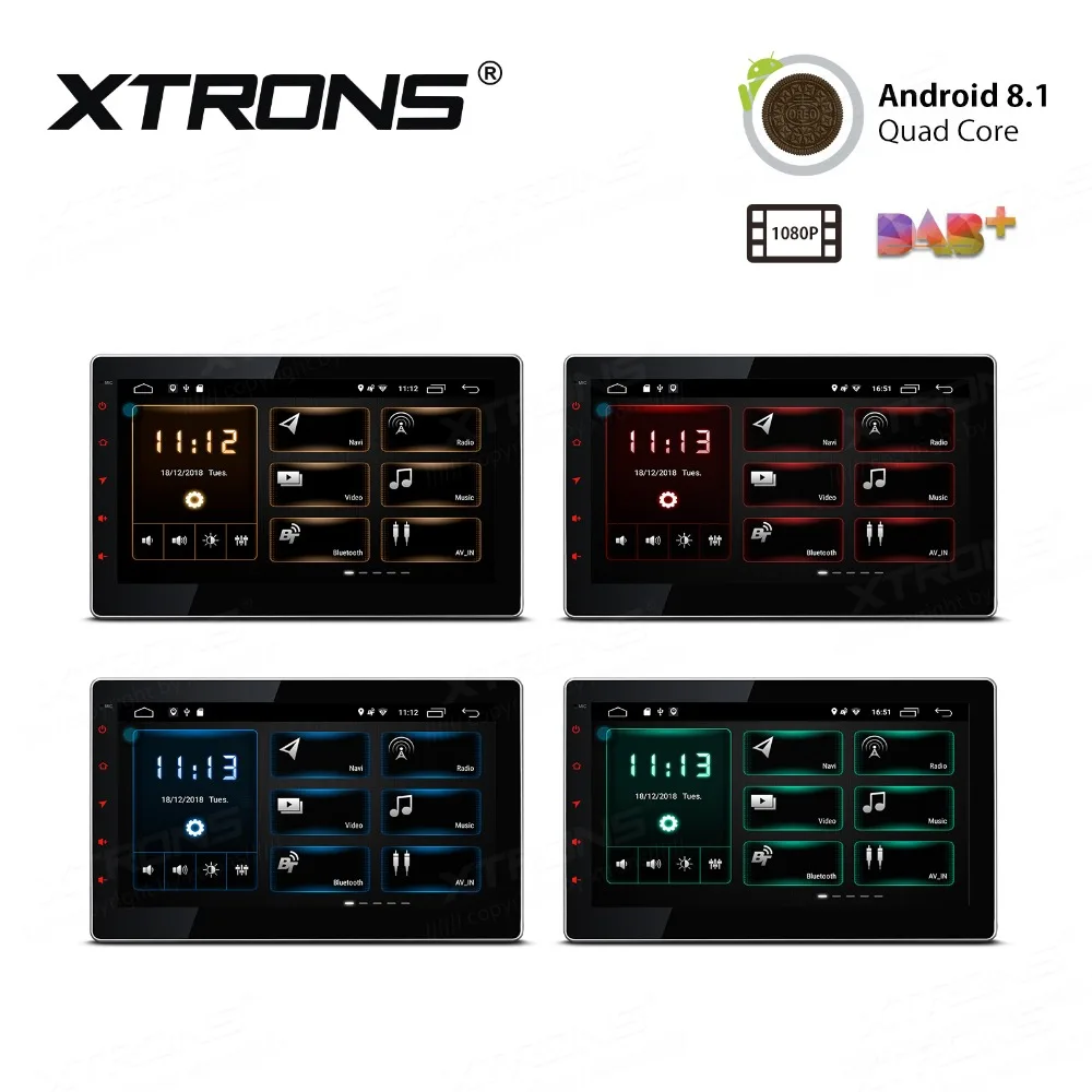 XTRONS Универсальный 10 1 &quotголовное устройство Android 8 Автомобильный мультимедийный
