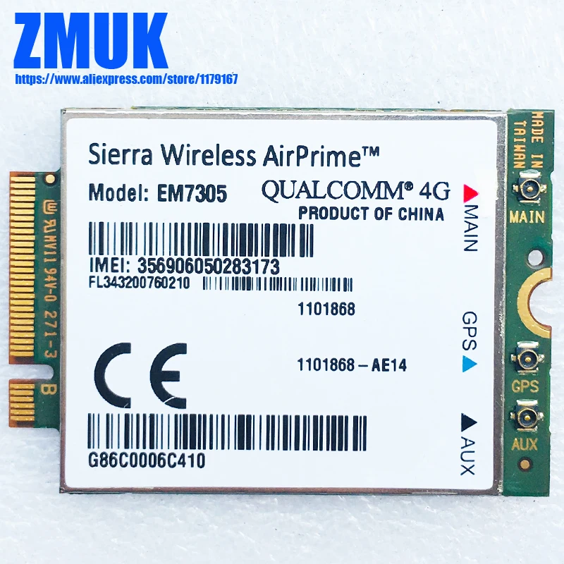 Беспроводная карта Sierra Wireless EM7305 4G M.2 NGFF 100M LTE WWAN|Сетевые карты| |