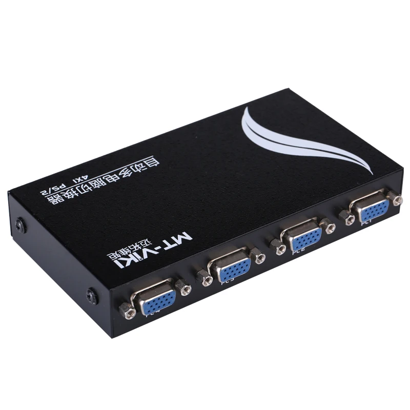 Переключатель MT Viki Hotkey KVM PS/2 4 порта автоматическое сканирование 1920*1440 высокое