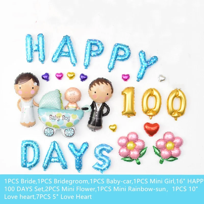 Набор воздушных шаров из фольги для новорожденных 26 шт.|Воздушные шары и