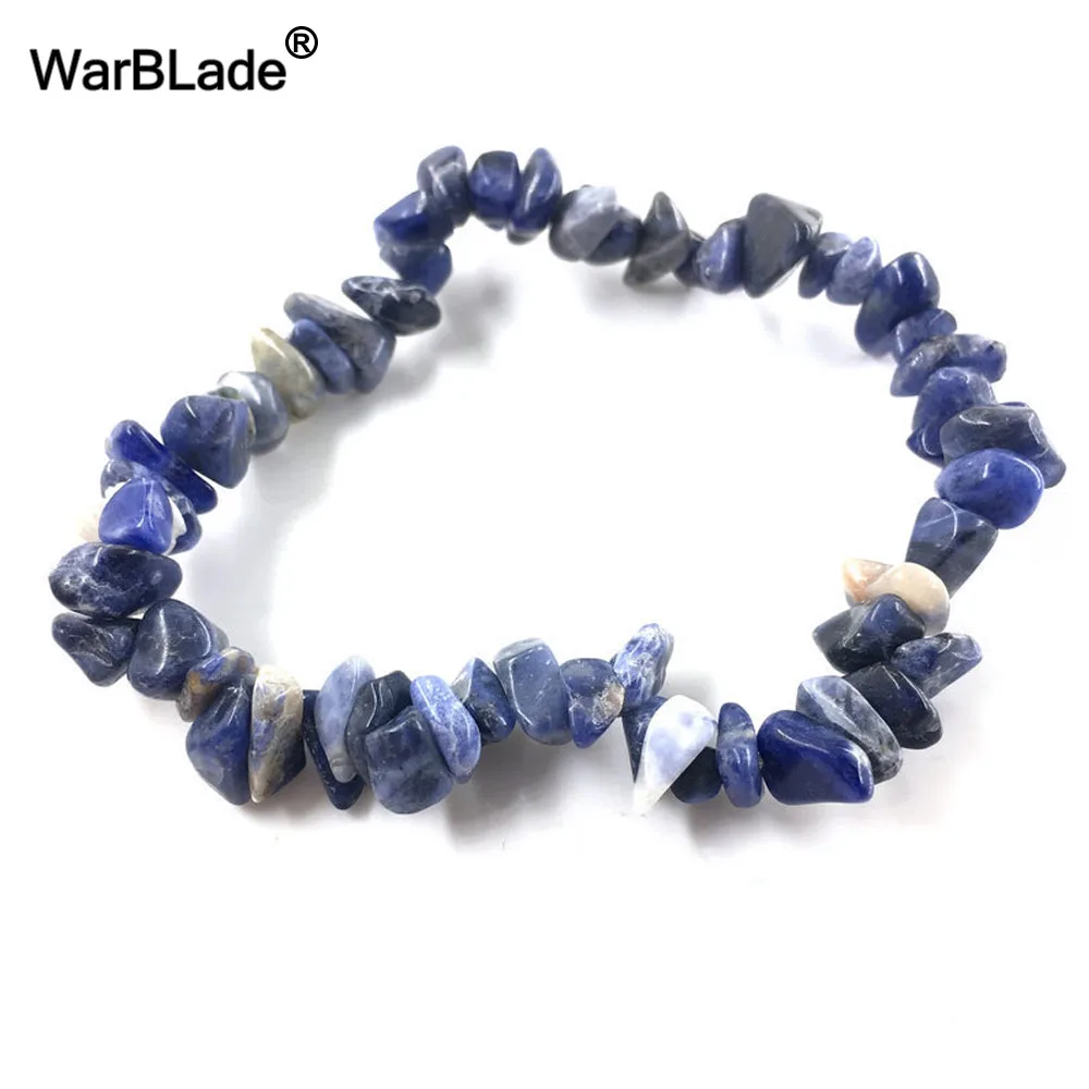 WarBLade 10 шт. натуральный камень браслет чип бусины, камешки Amazon Кристалл Коралл кварцевые бусины браслеты для женщин ювелирные изделия