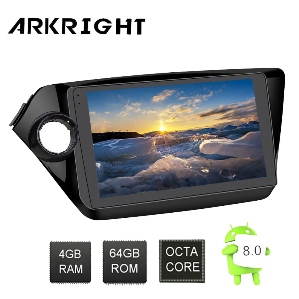 Автомобильная магнитола ARKRIGHT 9 дюймов Android 8 1 стерео аудио GPS для Kia K2 Rio 2010-2015