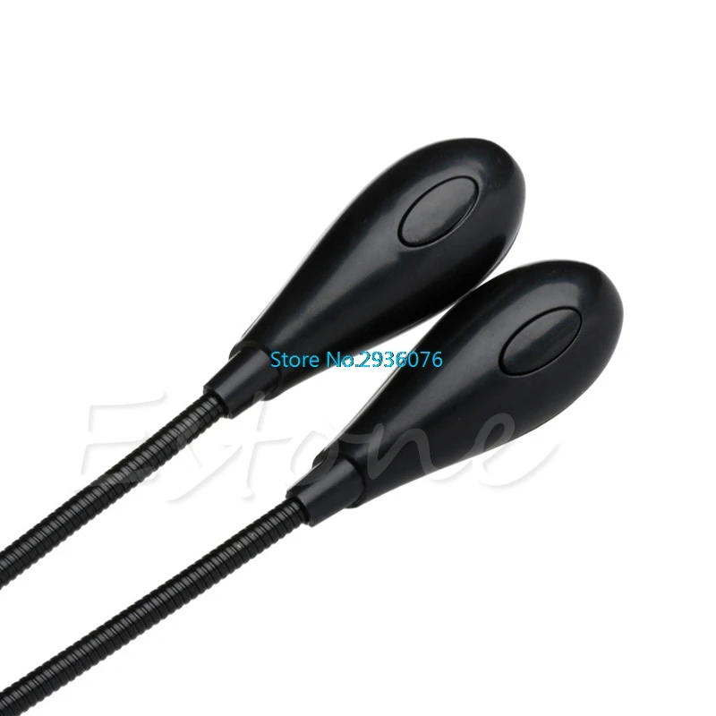 8 светодиодный для чтения книг Настольный светильник яркий двойной Гибкая