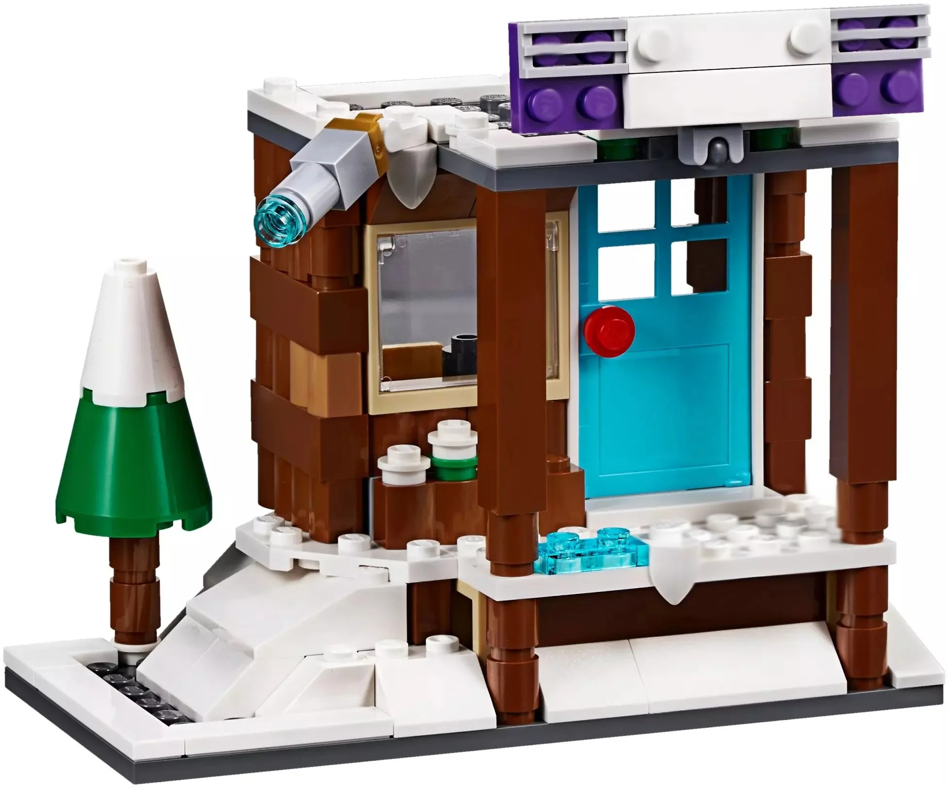Legoings 3 в 1 модульный зимний комплект для отпуска модель строительных блоков 31080