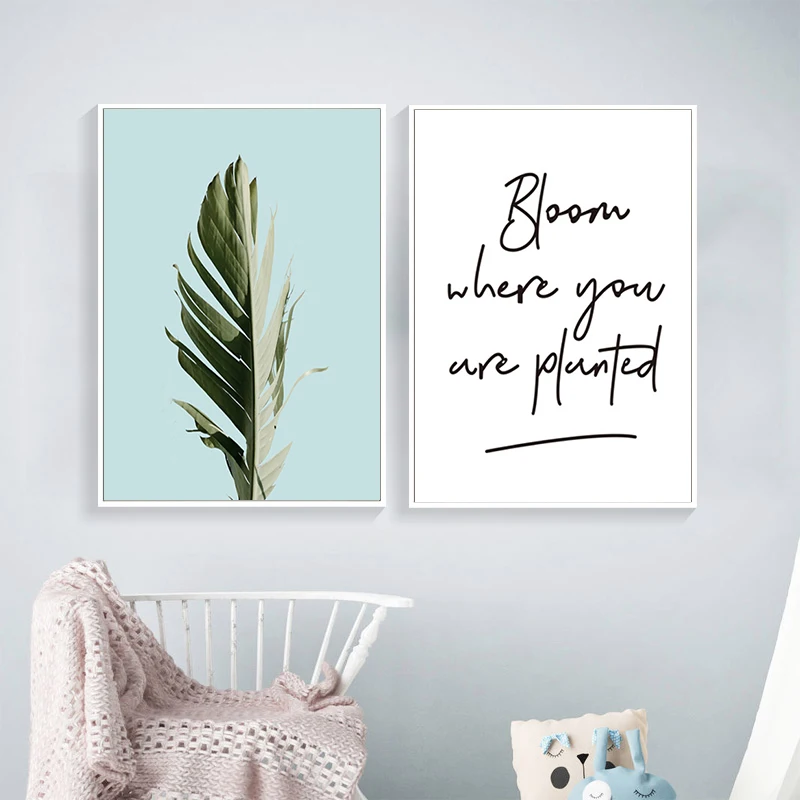 SD LINLEEHON Жираф мультфильм плакат печать живопись на холсте мультфильмы Синий