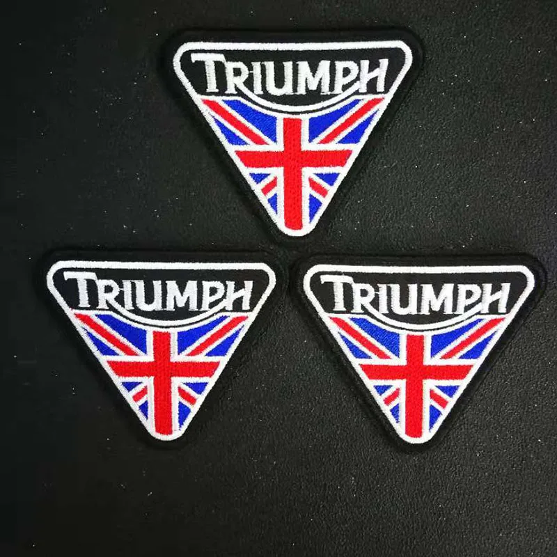 Байкерский значок TRIUMPH с вышитым железом для мотоциклов|Заплатки| |