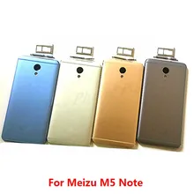 For MEIZU M5 Note Battery Door Back Cover Housing Case For Meilan note5 With Camera Lens +Power Volume Buttons+Sim Card Tray