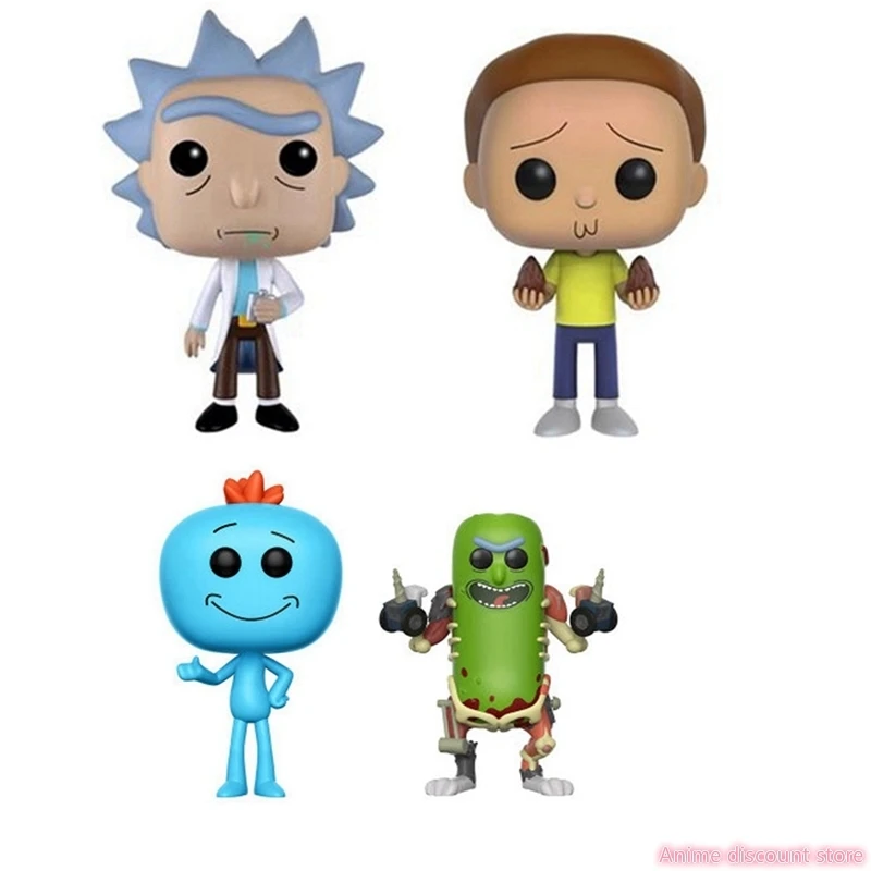 10 см Рик e Морти Рисунок Куклы Sottaceto Cetriolo Г Н Meeseeks Действие Игрушки Regali bambini в