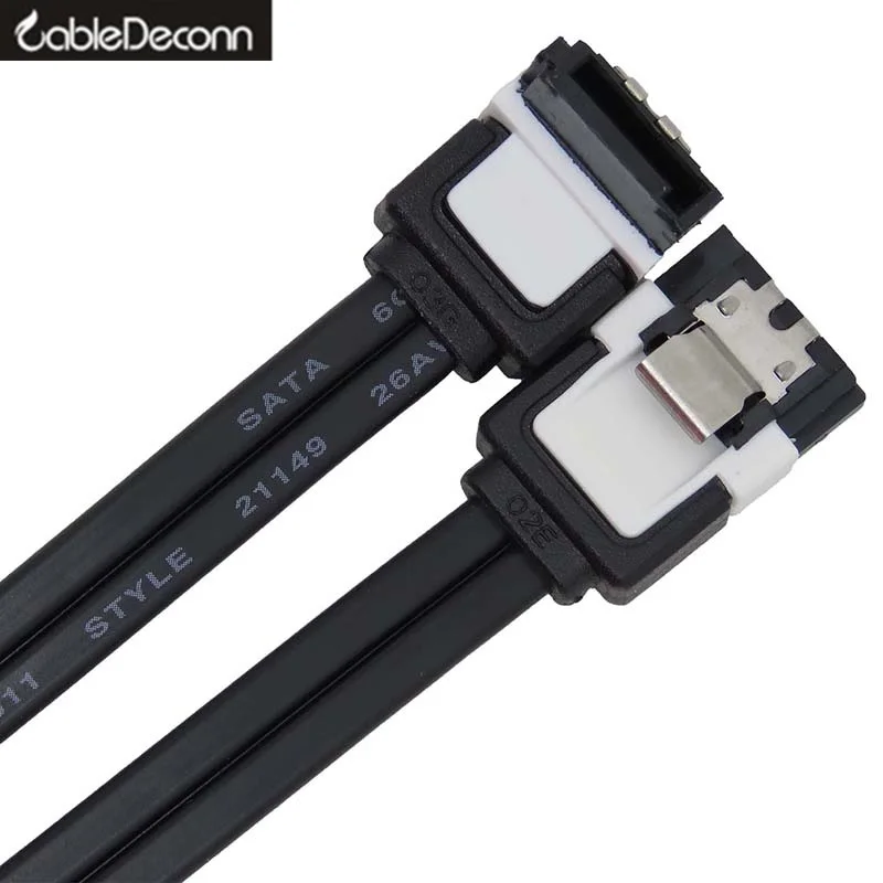 Sata кабель 2 шт. SATA III (3) 6 Гбит/с для передачи данных HDD SSD 7Pin черный 40 см|ssd cable|sata iiicable