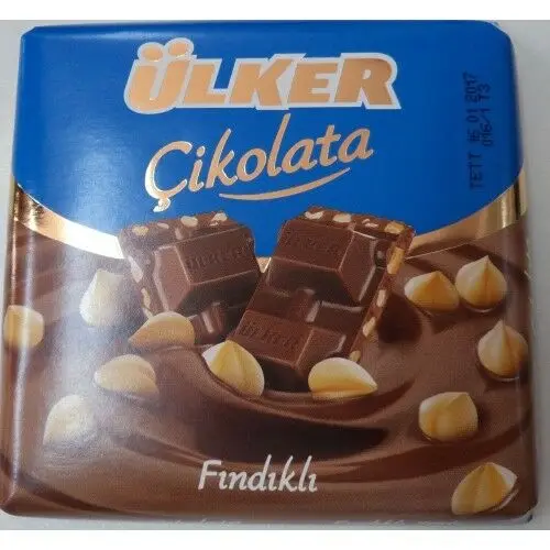 ULKER шоколад с цельным орехом "6x2,47 oz 480 гр из Турции