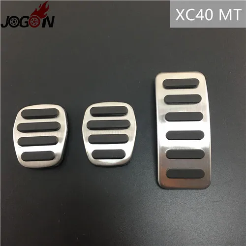 XC40 MT Для Volvo XC60 S60 V60 S80 XC90 S90 V90 XC40 V40 S40 C30 газовый топливный ускоритель сцепления педаль тормоза Накладка на MT - Название цвета: XC40 MT
