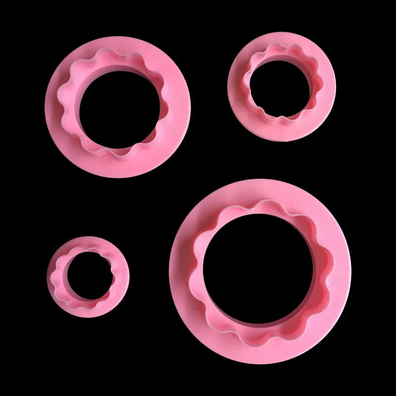 Круглые и волнистые формы для помадки LIXYMO двойная Бриллиантовая картинка