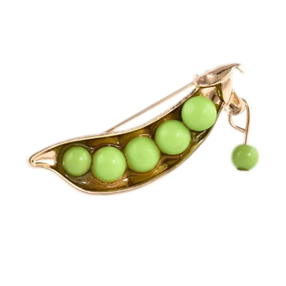 2017 модный аксессуар милый зеленый горошек в японском стиле брошь на воротник