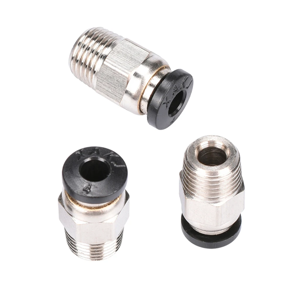 

3D Printer Parts V6 Pneumatic Quick Connector Fitting PC4 01 M10 For 1.75mm PTFE Tube Bowden Extruder RepRap Hotend J-head