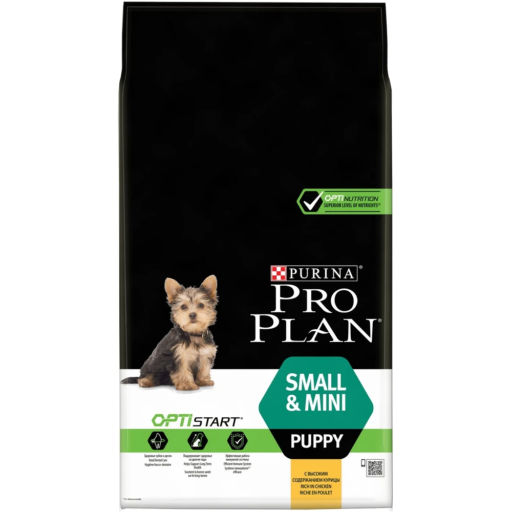 Pro Plan Small& Mini Puppy корм для щенков мелких и карликовых пород, Курица, 7 кг