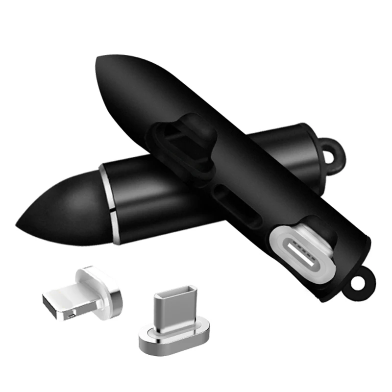 Портативный контейнер коробка для iPhone разъем Micro USB Тип c Магнитный штекер