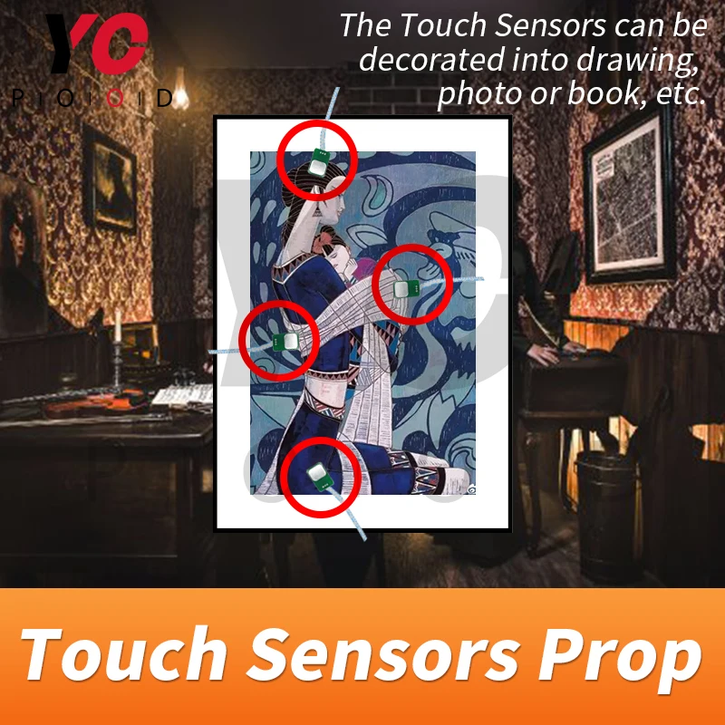 Yopwood сенсорный датчик Опора Escape Room Touch в правильной последовательности, чтобы разблокировать такагизм игры в реальной жизни Приключения игры камерная комната