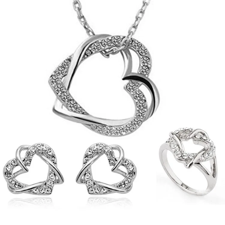 Женский ювелирный комплект из колье серёг и кольца|jewelry sets for women|fashion jewelry setjewelry |