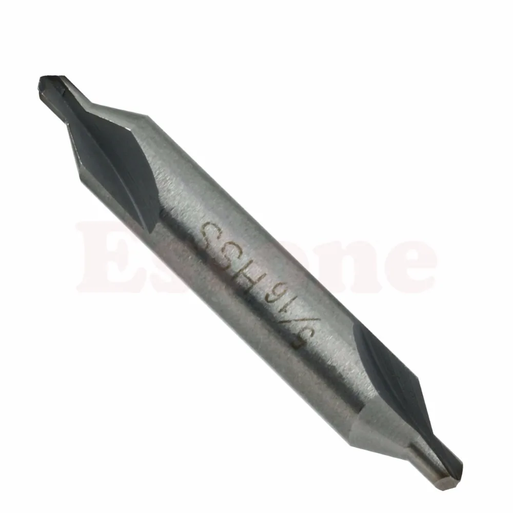 

OOTDTY 5Pcs/lot HSS Center 60 degrees Spotting Drill Bits Combined Countersink High Speed Tool APR3_10