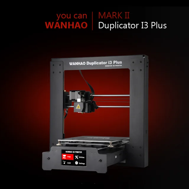 Wanhao 3D Printer i3 Plus Принтер I3 ПЛЮС MARK II с прочной стальной рамой. Высокое качество.