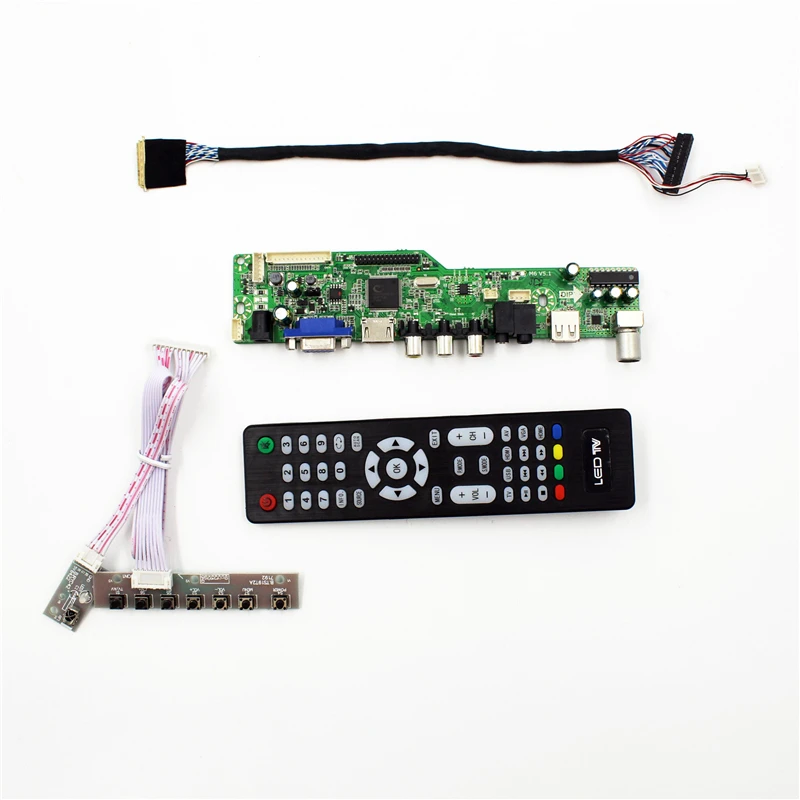 ЖК дисплей ТВ поддержка плата контроллера AV VGA Аудио USB HDMI порт подключения типа c: