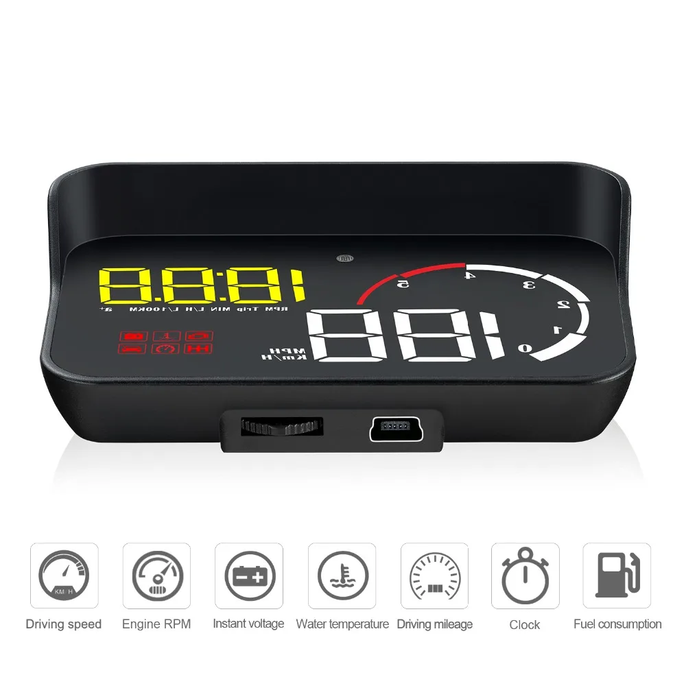 OBD2 HUD Автомобильный дисплей M8 цифровой спидометр лобовое стекло проектор OBD2 M10 диагностический инструмент 2 в 1 gps OBD2 M7 HUD