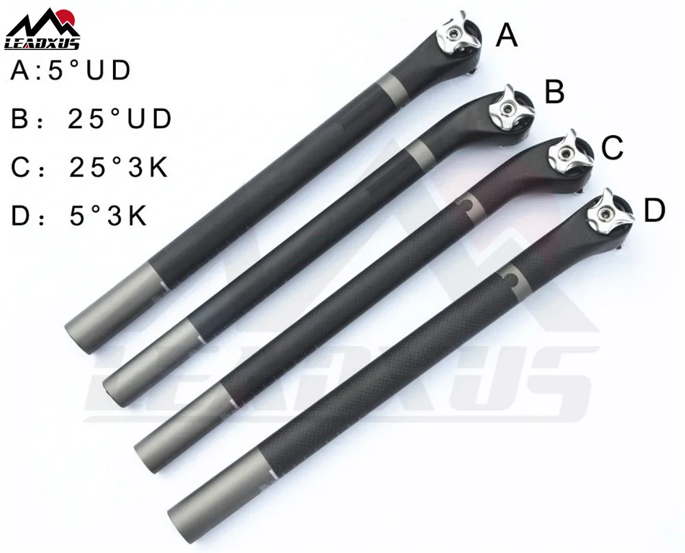 LEADXUS GSP12 UD/3 к углерода велосипедный спорт Подседельный штырь 27 2/30 8/31 6 мм диаметр