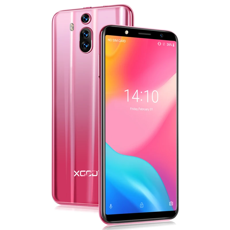 XGODY mate RS 3g, смартфон с двумя sim-картами, Android 8,1, 6 дюймов, 18:9, полноэкранный мобильный телефон, 1 ГБ ОЗУ, 8 Гб ПЗУ, 2800 мАч, gps, WiFi, мобильный телефон