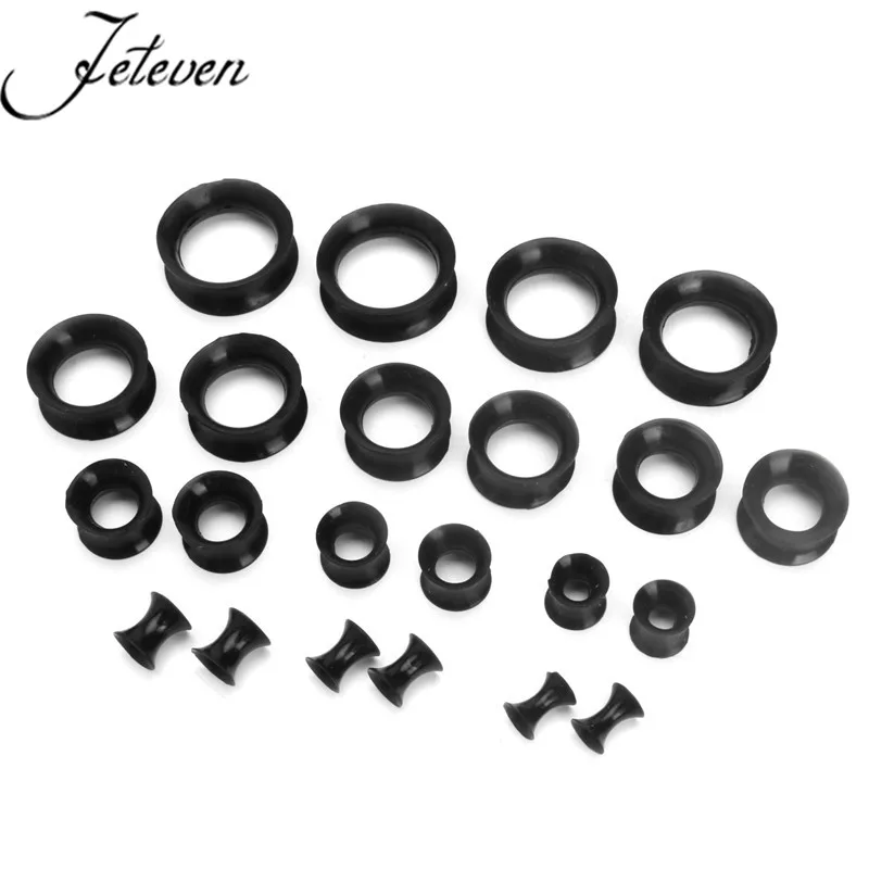 22 шт. набор для растяжки ушных туннелей и пробок из мягкого силикона расширители