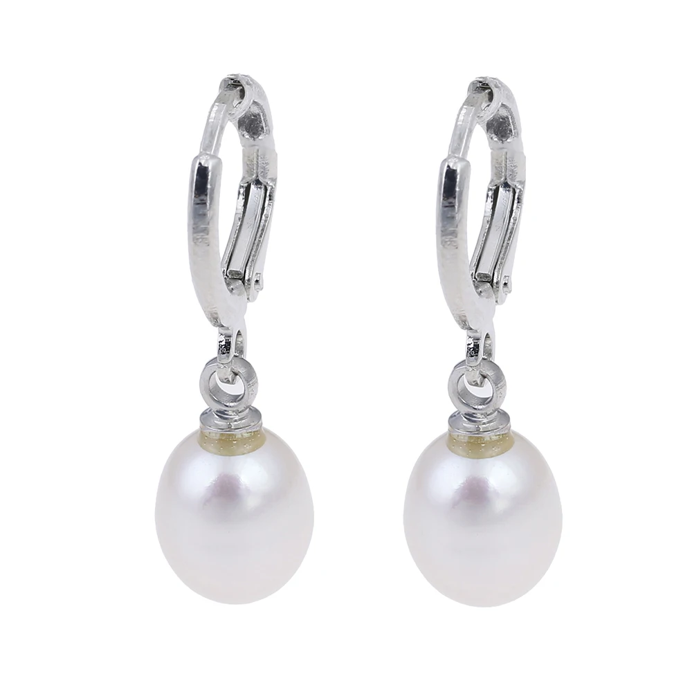 Серьги гвоздики с пресноводным жемчугом 8 9 мм|leverback pearl earrings|leverback earringsdangle earrings |