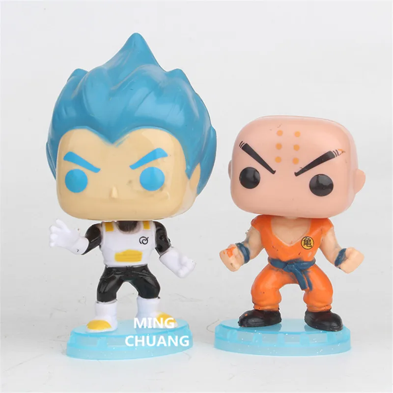6 шт./компл. Dragon Ball Z Beak Frieza Vegeta Blue Son Goku пластиковая фигурка Коллекционная модель