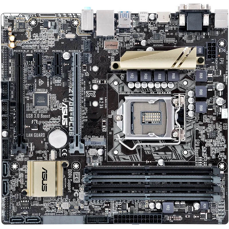 Материнская плата для Asus материнская настольного ПК Z170 Socket LGA 1151 i7 i5 i3 DDR4 64G SATA3