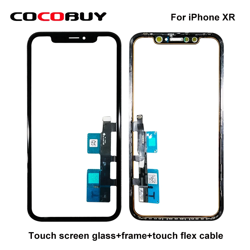 

Novecel OEM 3in1Touch Screen Outer Glass Lens Repair Parts For iPhone XR Touch Screen Digitizer Panel with Frame replacement
