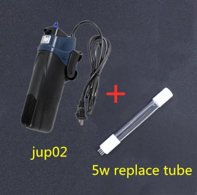 JUP02 n replace kit Аквариумный УФ-стерилизатор, зеленый очиститель от водорослей, насос с фильтром, кислородный воздушный увеличивающий запах, jup01 jup02 110~ 220 В 500~ 800 л/ч - Цвет: JUP02 n replace kit