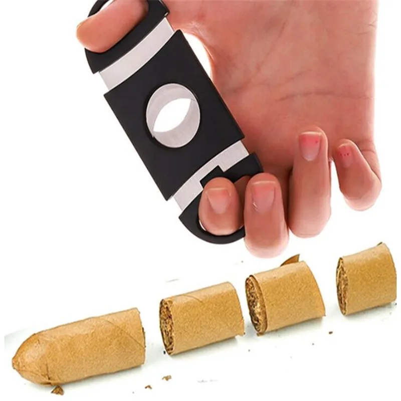 Нож для резки сигар из нержавеющей стали гаджеты ножницы ручки курения в