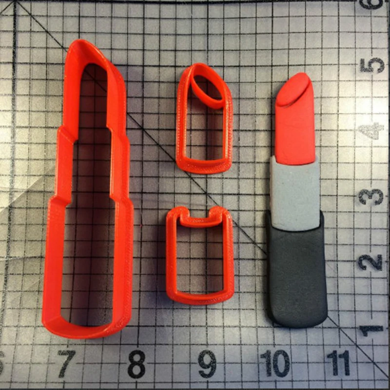 Губная помада серии резак для печенья набор на заказ 3D Печатный торт нож бисквита