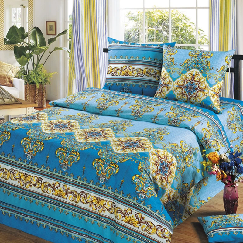 Постельное белье &quotХлопковый Рай&quot Бязь 1 5-спальное 2-спальное евро и семейное