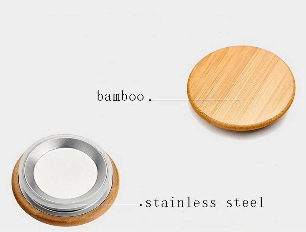 Прозрачный стеклянный чайник для чая воды с бамбуковой крышкой и фильтром 950 мл 32