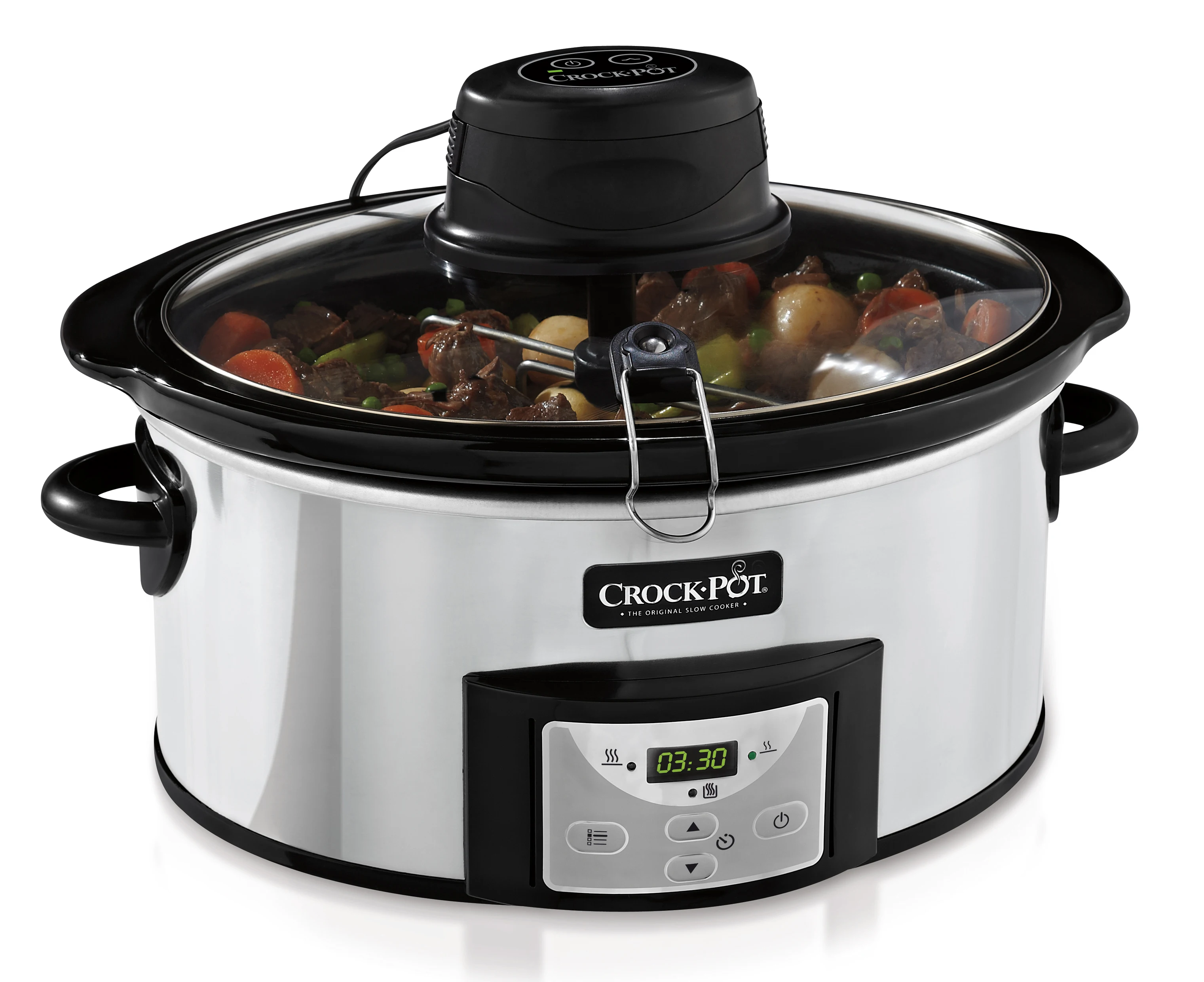 Медленная кастрюля Crock CSC012X 240 л Вт нержавеющая сталь автоматический таймер