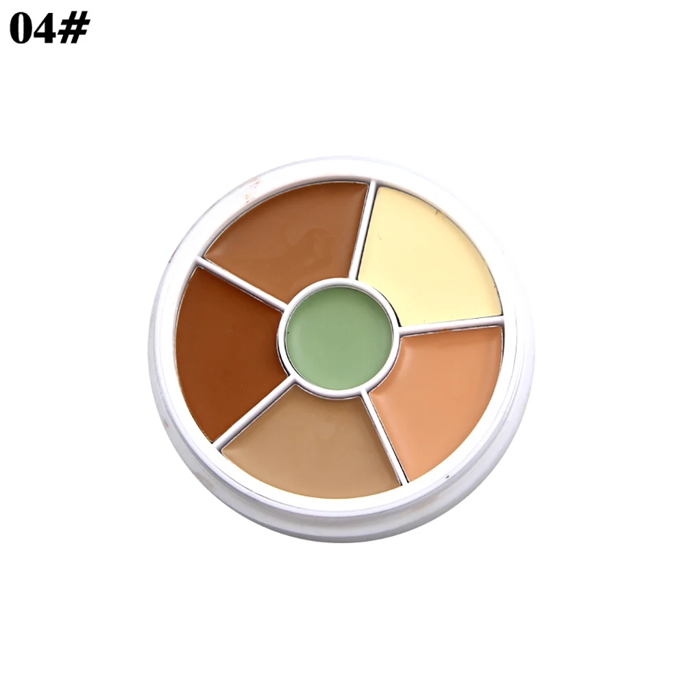Professional 6 Colors Cosmetic Long Lasting Concealer Palette Face Makeup Tool | Красота и здоровье
