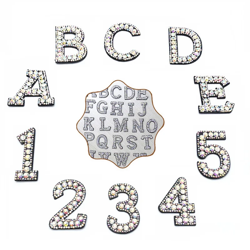 Алмазная искусственная нашивка с надписью для одежды вышитая аппликация