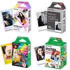 Fujifilm Instax Mini Film Mini 9 фотобумага 102030 листов Белый монохромный Радужный Макарон Для моментальной печати Mini 7s 8 70 90 камера